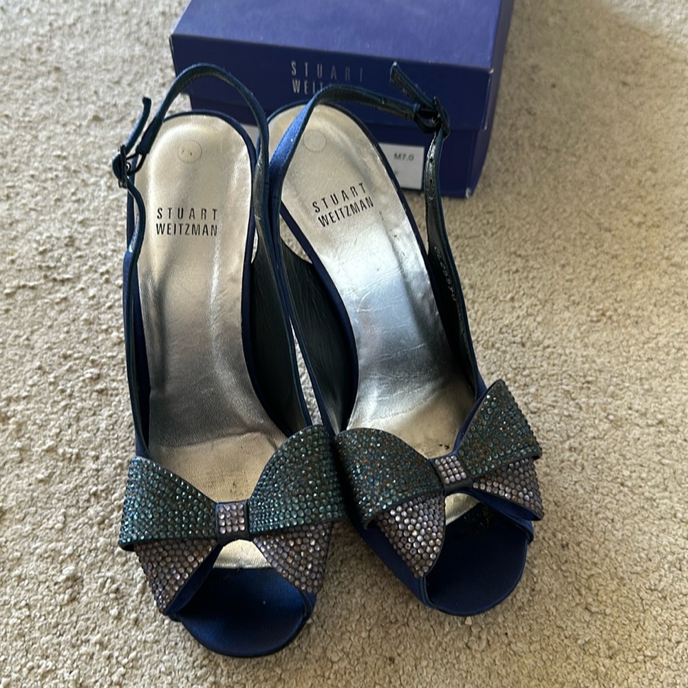 Stuart Weitzman blue heels